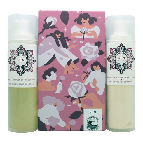 Ren Moroccan Rose Otto Duo 100ml Body Wash + 100ml Body Lotion