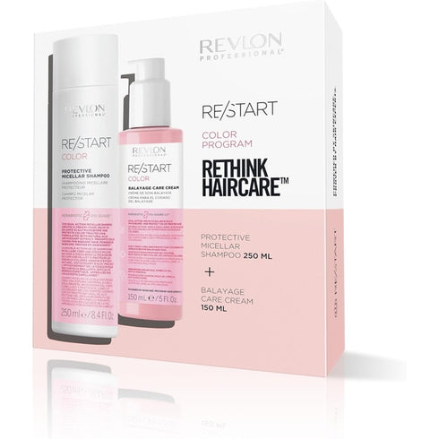 Revlon Restart Colour Gift Set - Protective Micellar Shampoo 250ml + Balayage Care Cream 150ml