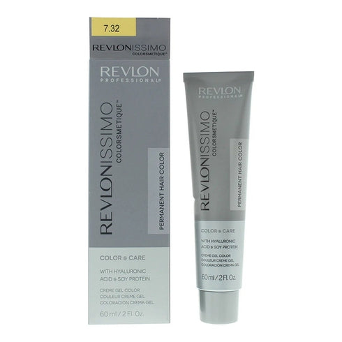 Revlon Revlonissimo Colorsmetique Permanent Hair Color 60ml - 7.32 Meduim Golden Pearl Blonde