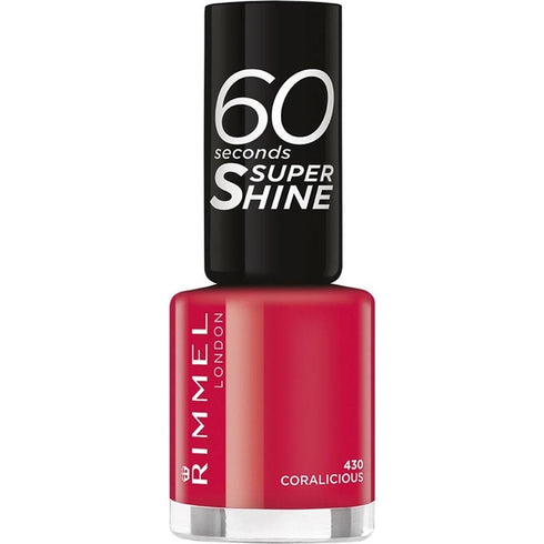 Rimmel 60 Seconds Super Shine Nail Polish 8ml - 430 Coralicious