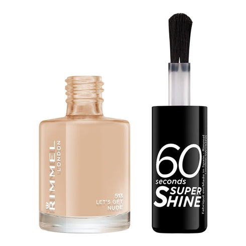 Rimmel 60 Seconds Super Shine Nail Polish 8ml - 513 Let's Get Nude