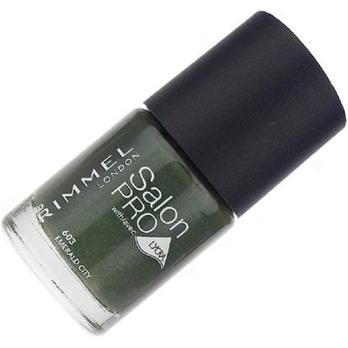 Rimmel Salon Pro With Lycra Nail Polish 12ml - 603 Emerald City