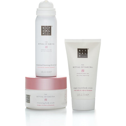 Rituals The Ritual of Sakura Gift Set 70ml Body Cream + 125g Body Scrub + 50ml Foaming Shower Gel