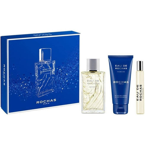 Rochas Eau de Rochas Gift Set 100ml EDT + 20ml EDT + 100ml Shower Gel