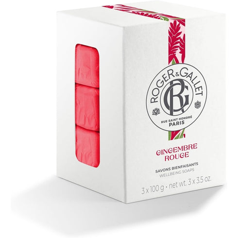 Roger & Gallet Gingembre Rouge Soap 3 x 100g