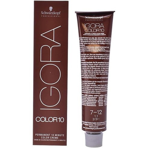 Schwarzkopf Igora Color 10 Permanent Hair Colour Cream 60ml - 7-12