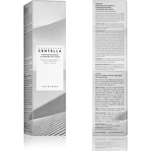 Skin1004 Madagascar Centella Tone Brightening Cleansing Gel Foam 125ml