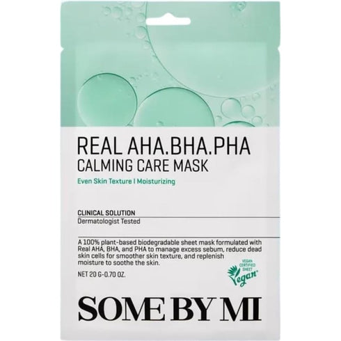 Some By Mi Real AHA, BHA, PHA Calming Care Sheet Mask 20g