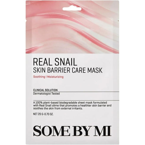 Some By Mi Real Snail Skin Barrier Care Sheet Mask - 1 Sheet Mask (20g)