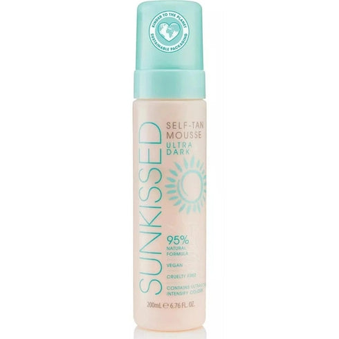 Sunkissed 95 Percent Natural Self Tan Mousse 200ml - Ultra Dark