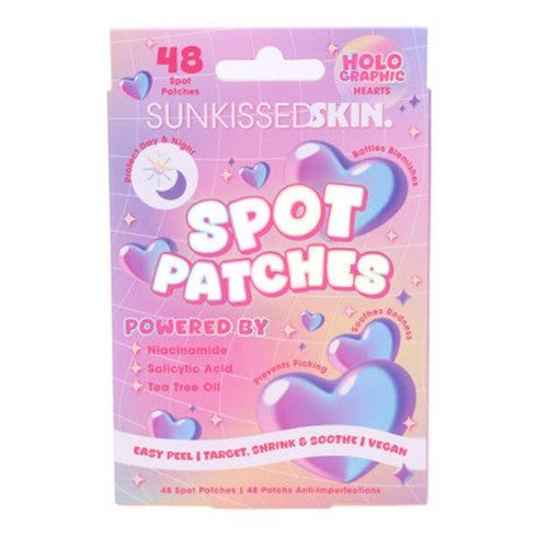 Sunkissed Skin Spot Patches 48 Pieces - Holographic Hearts