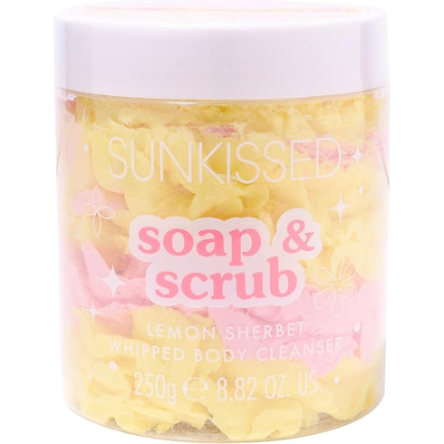 Sunkissed Soap & Scrub Lemon Sherbet Whipped Body Cleanser 250g