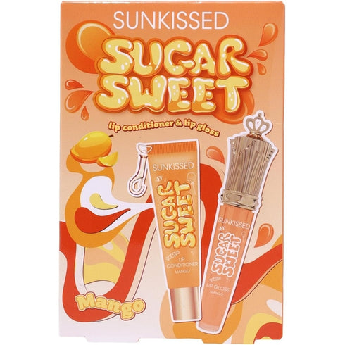 Sunkissed Sugar Sweet Mango Gift Set 16ml Lip Conditioner + 8ml Lip Gloss
