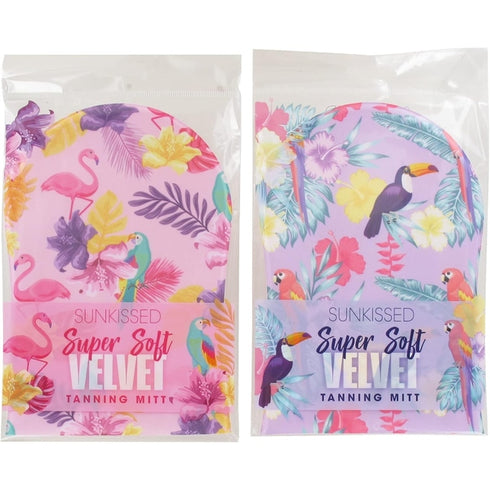 Sunkissed Tropical Bird Single Sided Tanning Mitt