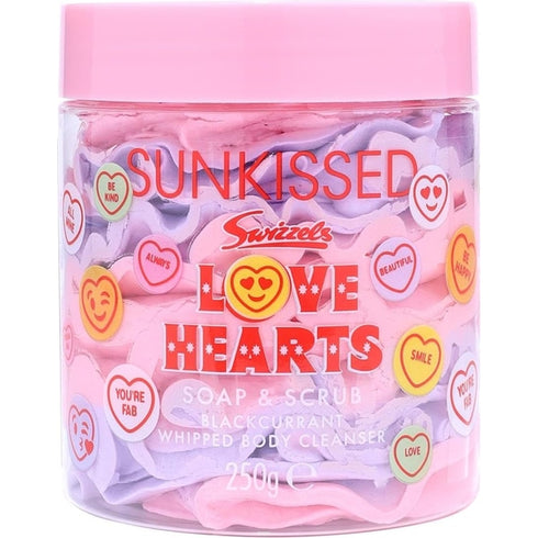 Sunkissed X Love Hearts Soap & Scrub Whipped Body Butter 250g - Blackcurrant
