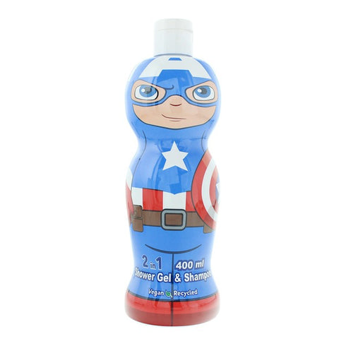 Marvel Captain America 1D Shower Gel & Shampoo 400ml