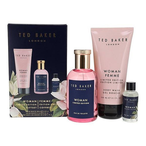 Ted Baker Original Woman Gift Set 100ml EDT + 15ml EDT + 150ml Body Wash
