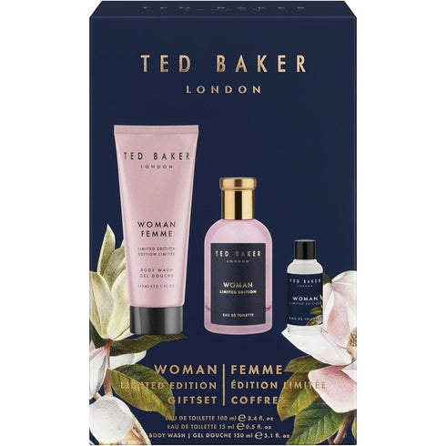 Ted Baker Woman Limited Edition Gift Set 100ml EDT + 15ml EDT + 150ml Body Wash