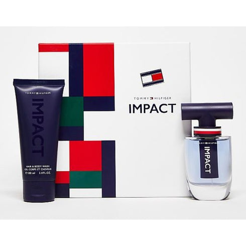 Tommy Hilfiger Impact Gift Set 100ml EDT + 100ml Hair & Body Wash + 4ml EDT
