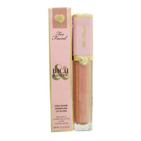 Too Faced Rich & Dazzling High-Shine Sparkling Lip Gloss 7g - Sunset Crush