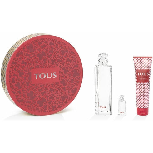 Tous Gift Set 90ml EDT Spray + 150ml Body Lotion + 4.5ml EDT + Metal Tin