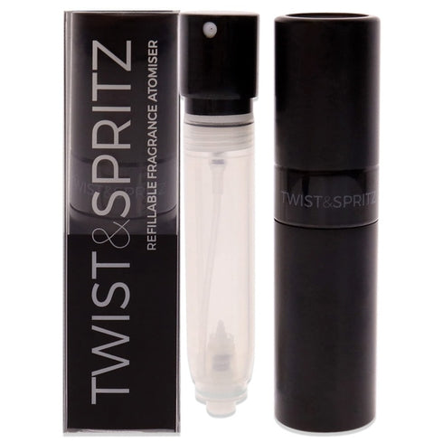 Twist & Spritz Refillable Atomiser Spray 8ml - Black