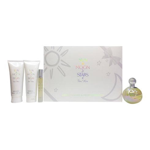 United Colors & Prestige Beauty Sun Moon Stars Gift Set 100ml EDP + 10ml EDP + 100ml Body Lotion + 100ml Shower Gel