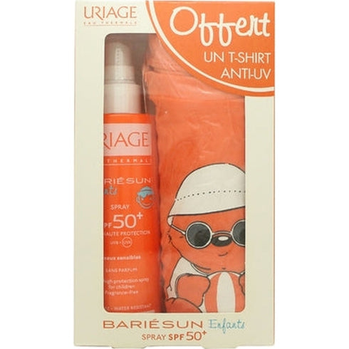 Uriage Bariésun Gift Set 200ml SPF50+ Spray + Anti-UV Children's T-Shirt