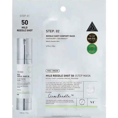 VT Cosmetics Reedle Shot 50 2-Step Mild Mask 25g