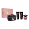 Versace Crystal Noir Gift Set 90ml EDP + 100ml Body Lotion + 100ml Shower Gel + Pouch