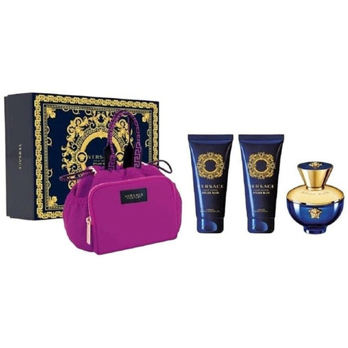 Versace Pour Femme Dylan Blue Gift Set 100ml EDP + 100ml Shower Gel + 100ml Body Lotion