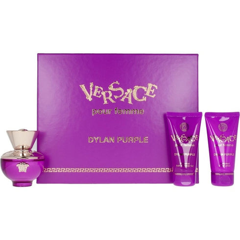Versace Pour Femme Dylan Purple Gift Set 50ml EDP + 50ml Shower Gel + 50ml Body Lotion