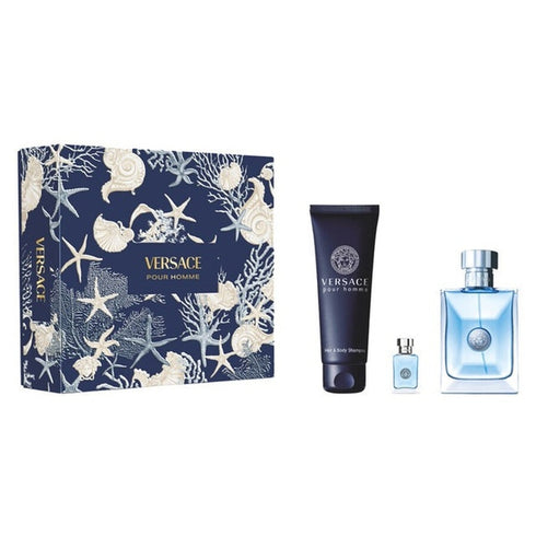 Versace Pour Homme Gift Set 100ml EDT + 150ml Bath and Shower Gel + 5ml EDT