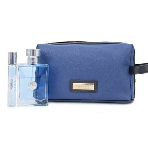 Versace pour Homme Gift Set 100ml EDT + 10ml EDT + Toiletry Bag