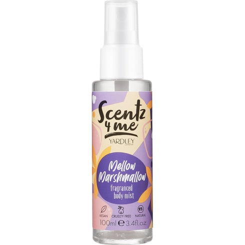 Yardley Scentz 4 Me Fragranced Body Mist 100ml Spray - Mellow Marshmallow