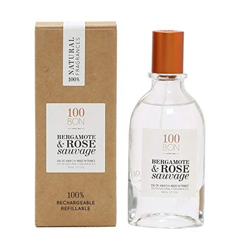 100BON Bergamote & Rose Sauvage Refillable Eau de Parfum 50ml Spray
