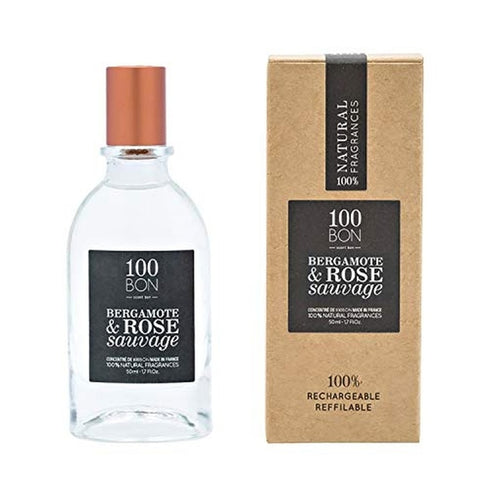 100BON Bergamote & Rose Sauvage Refillable Eau de Parfum Concentrate 50ml Spray