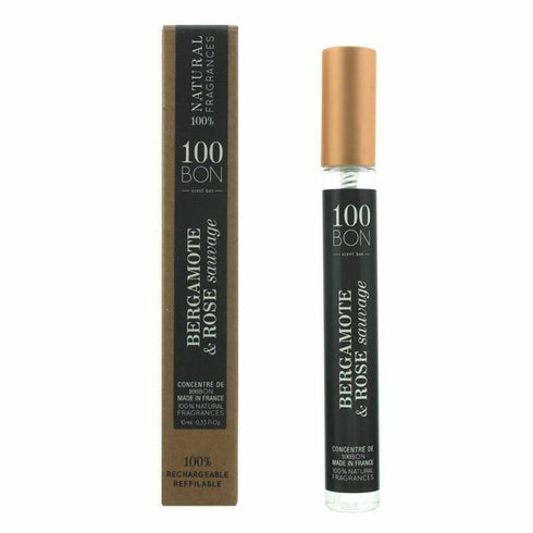 100BON Bergamote & Rose Sauvage Refillable Eau de Parfum 10ml Spray