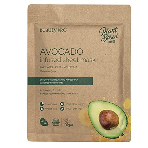 Beauty Pro Avocado Infused Sheet Mask - 1 Piece