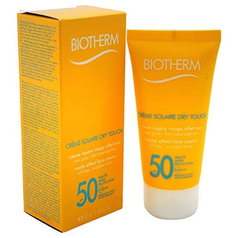 Biotherm Créme Solaire Dry Touch Matte Sunscreen On Your Face SPF 50 50ml