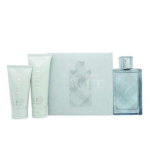 Burberry Brit Splash Gift Set 100ml EDT + 50ml Hair & Body Wash + 75ml Face & Body Moisturiser
