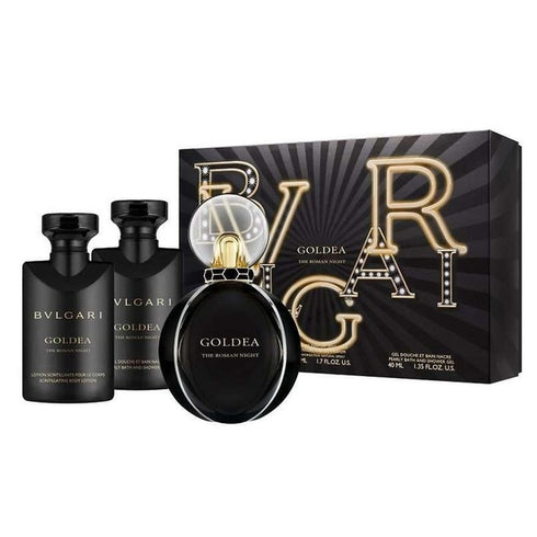 Bvlgari Goldea The Roman Night Gift Set 50ml EDP + 40ml Body Lotion + 40ml Shower Gel