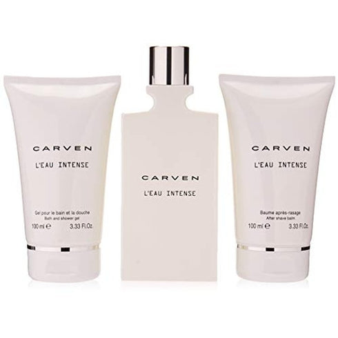Carven L'Eau Intense Gift Set 100ml EDT + 100ml Aftershave Balm + 100ml Shower Gel