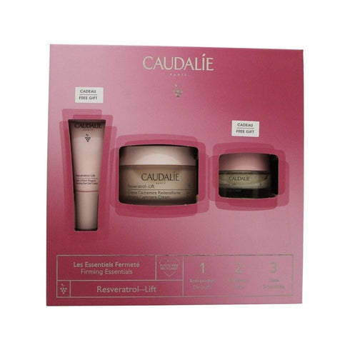Caudalie Resveratrol-Lift Firming Essentials Gift Set 50ml Firming Cashmere Cream + 15ml Firming Night Cream + 5ml Firming Eye Gel Cream