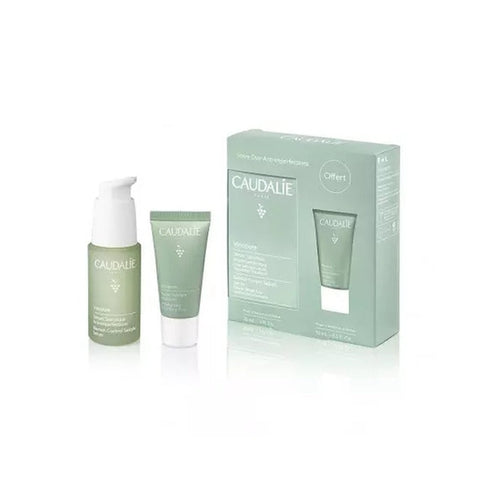 Caudalie Vinopure Anti-Blemish Duo Gift Set 30ml Blemish Control Salicylic Serum + 15ml Moisturizing Mattifying Fluid