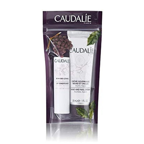 Caudalie Winter Duo Gift Set 30ml Hand & Nail Cream + 4.5g Lip Conditioner