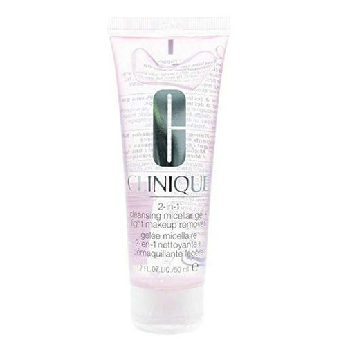 Clinique 2-in-1 Cleansing Micellar Gel & Light Makeup Remover 50ml