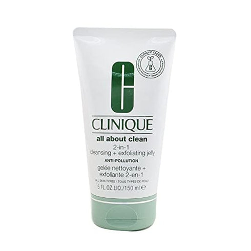 Clinique All About Clean 2-in-1 Anti-Pollution Cleansing & Exfoliating Jelly 150ml