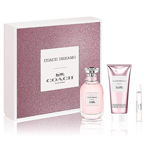 Coach Dreams Gift Set 90ml EDP + 7.5ml EDP + 100ml Body Lotion