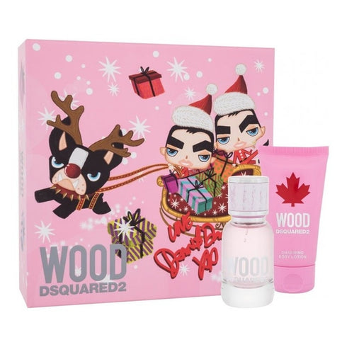 DSquared² Wood For Her X-mas21 Gift Set 30ml EDT + 50ml Body Lotion